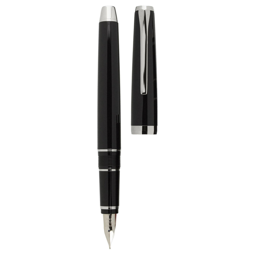 Pilot Falcon Metal Black Crome Trims Fountain Pen