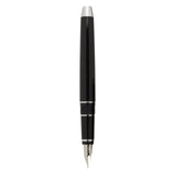 Pilot Falcon Metal Black Crome Trims Fountain Pen
