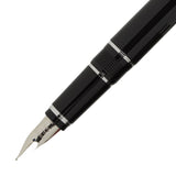 Pilot Falcon Metal Black Crome Trims Fountain Pen