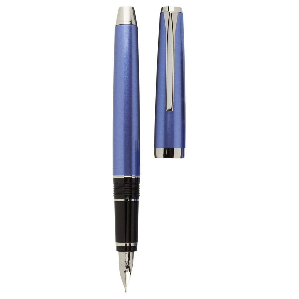 Pilot Falcon Metal Light Blue Crome Trims Fountain Pen