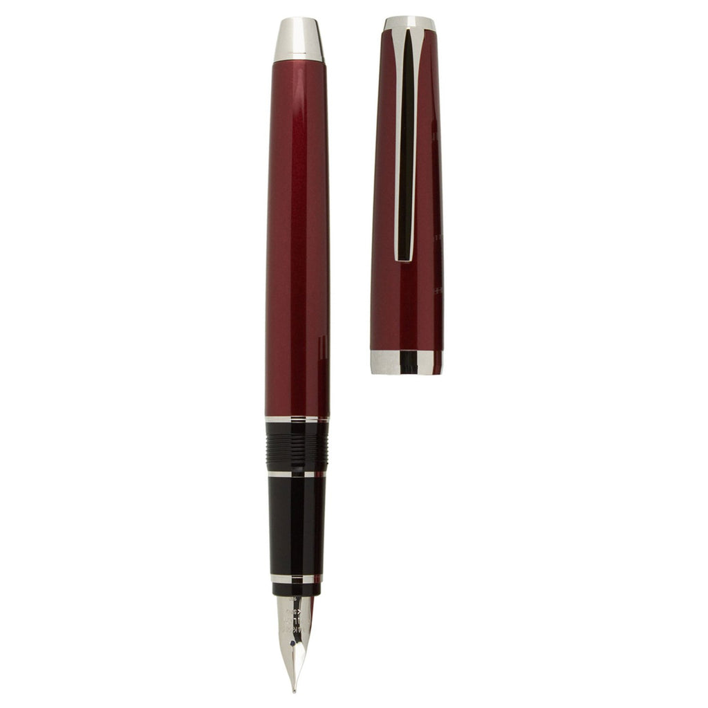 Pilot Falcon Metal Red Crome Trims Fountain Pen