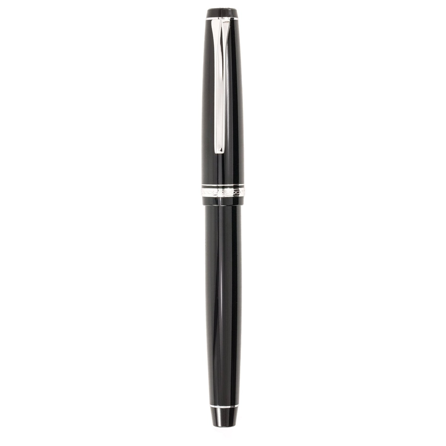 Pilot Falcon Resin Black Crome Trims Fountain Pen