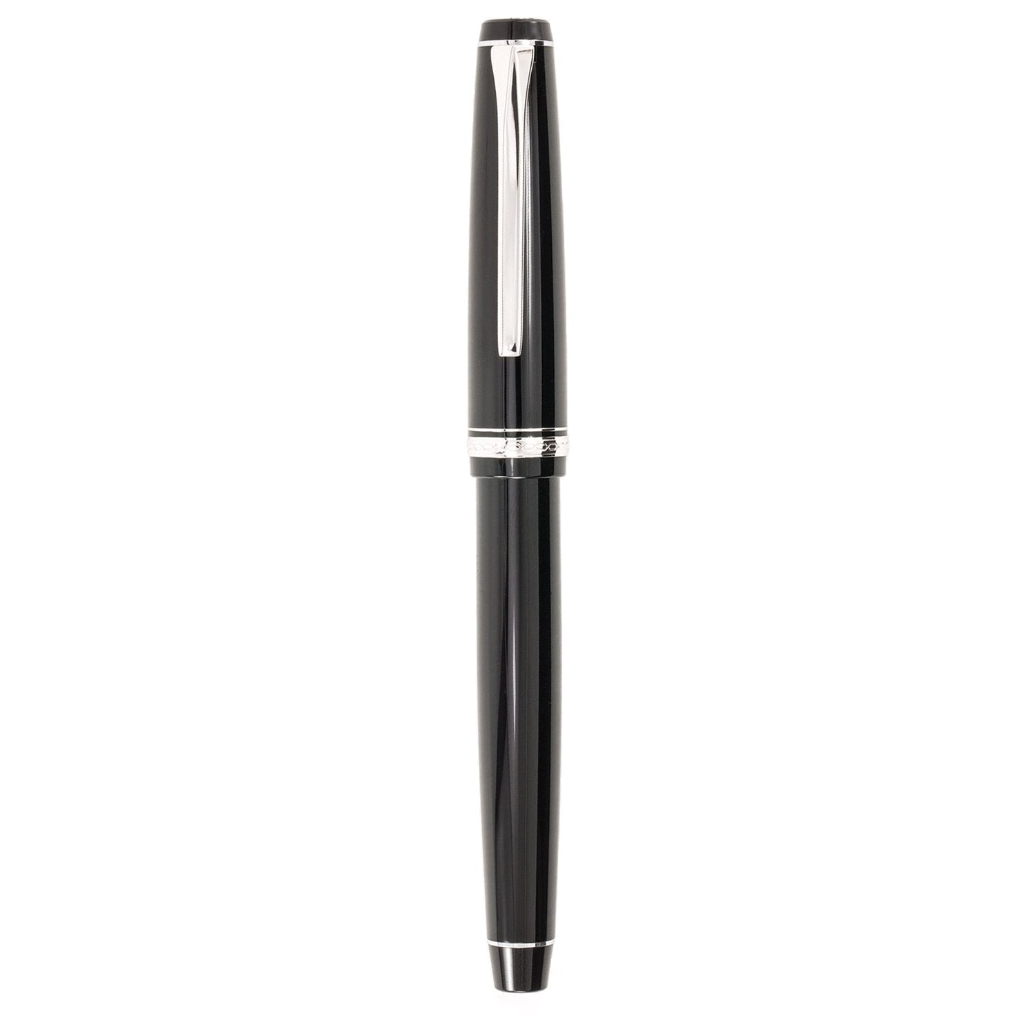 Pilot Falcon Resin Black Crome Trims Fountain Pen