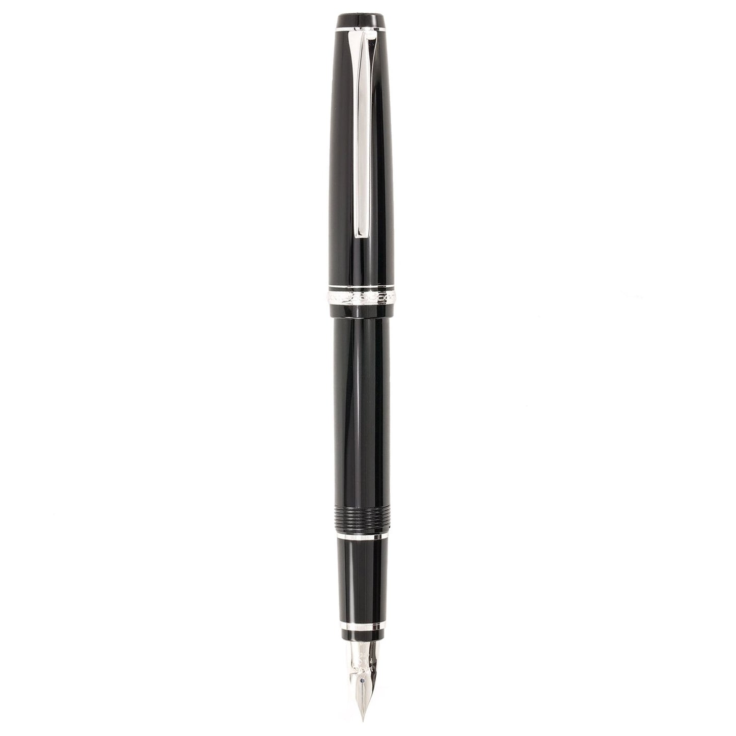 Pilot Falcon Resin Black Crome Trims Fountain Pen