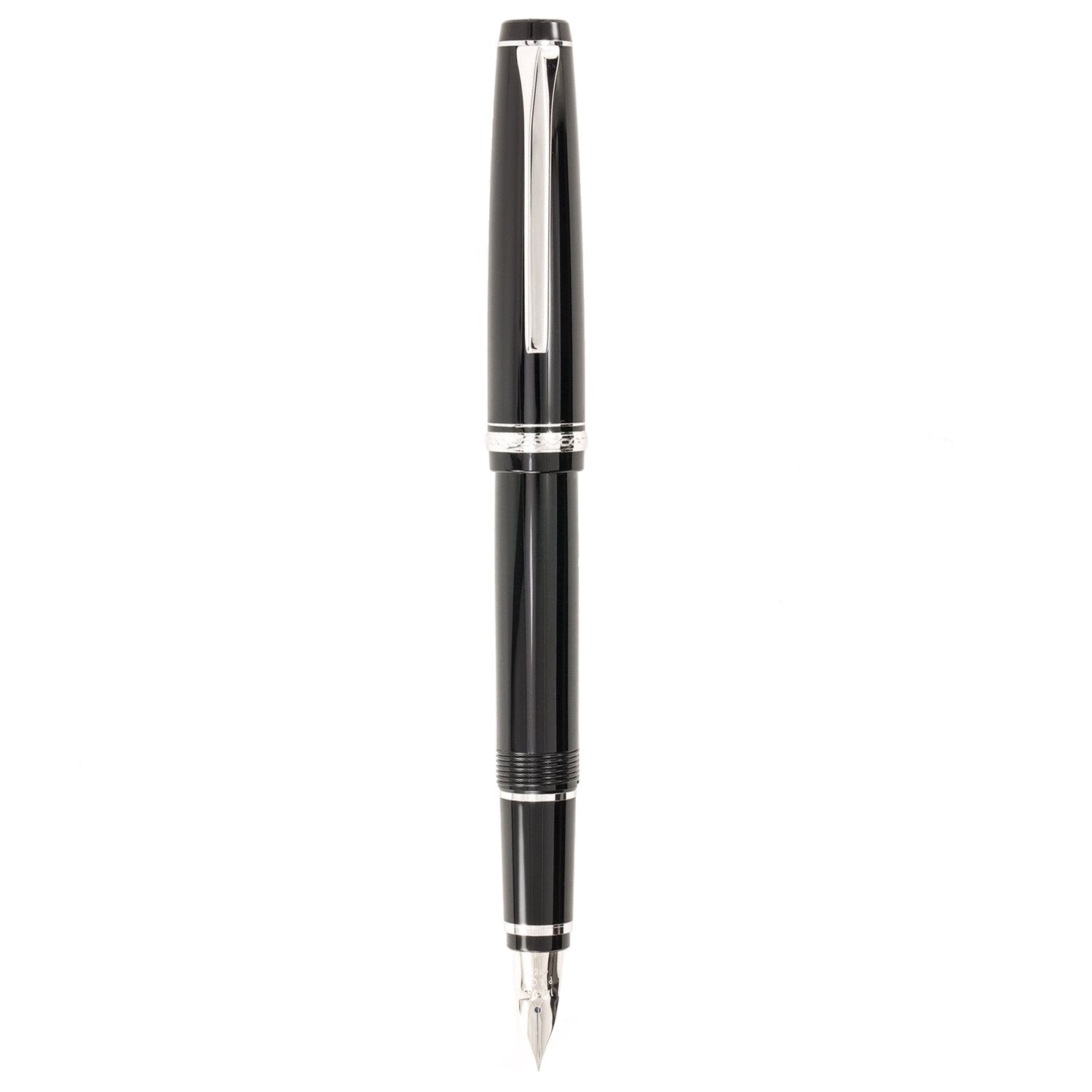 Pilot Falcon Resin Black Crome Trims Fountain Pen