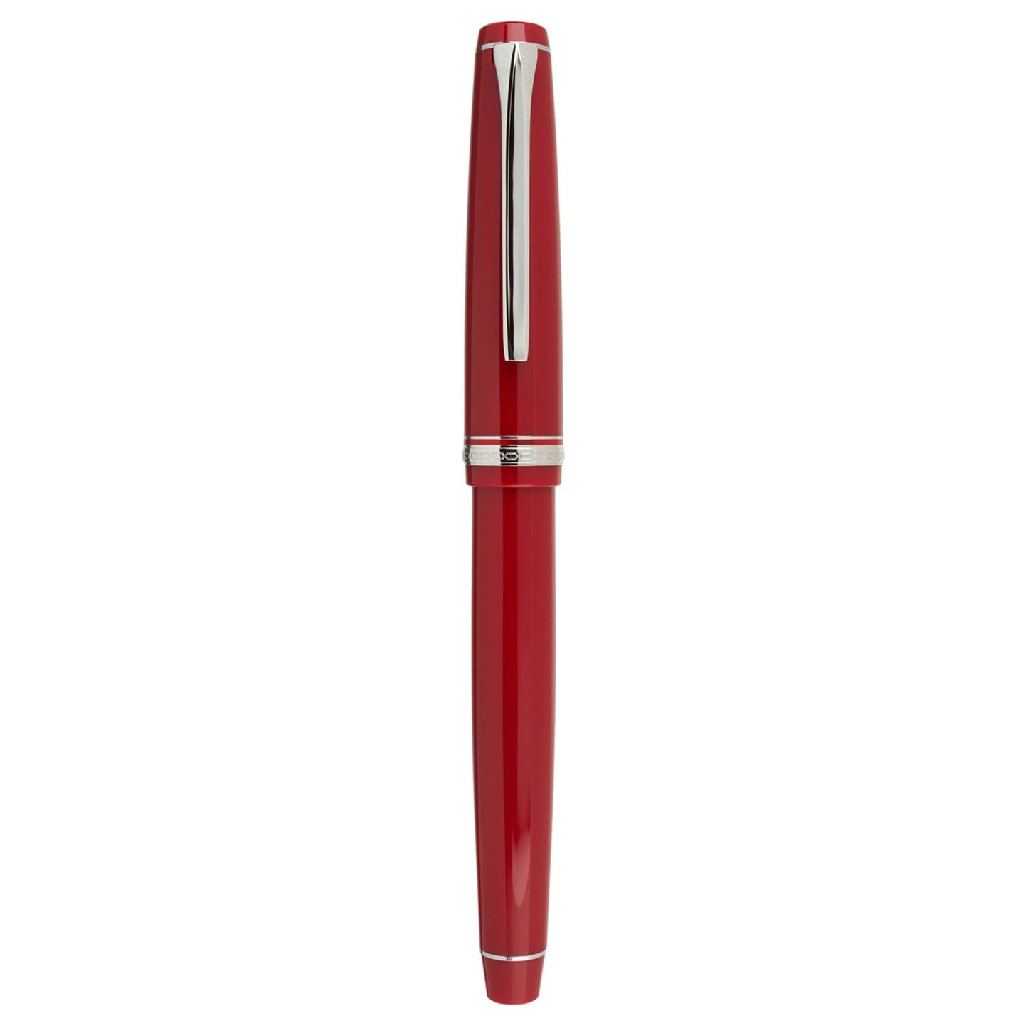 Pilot Falcon Resin Red Crome Trims Fountain Pen