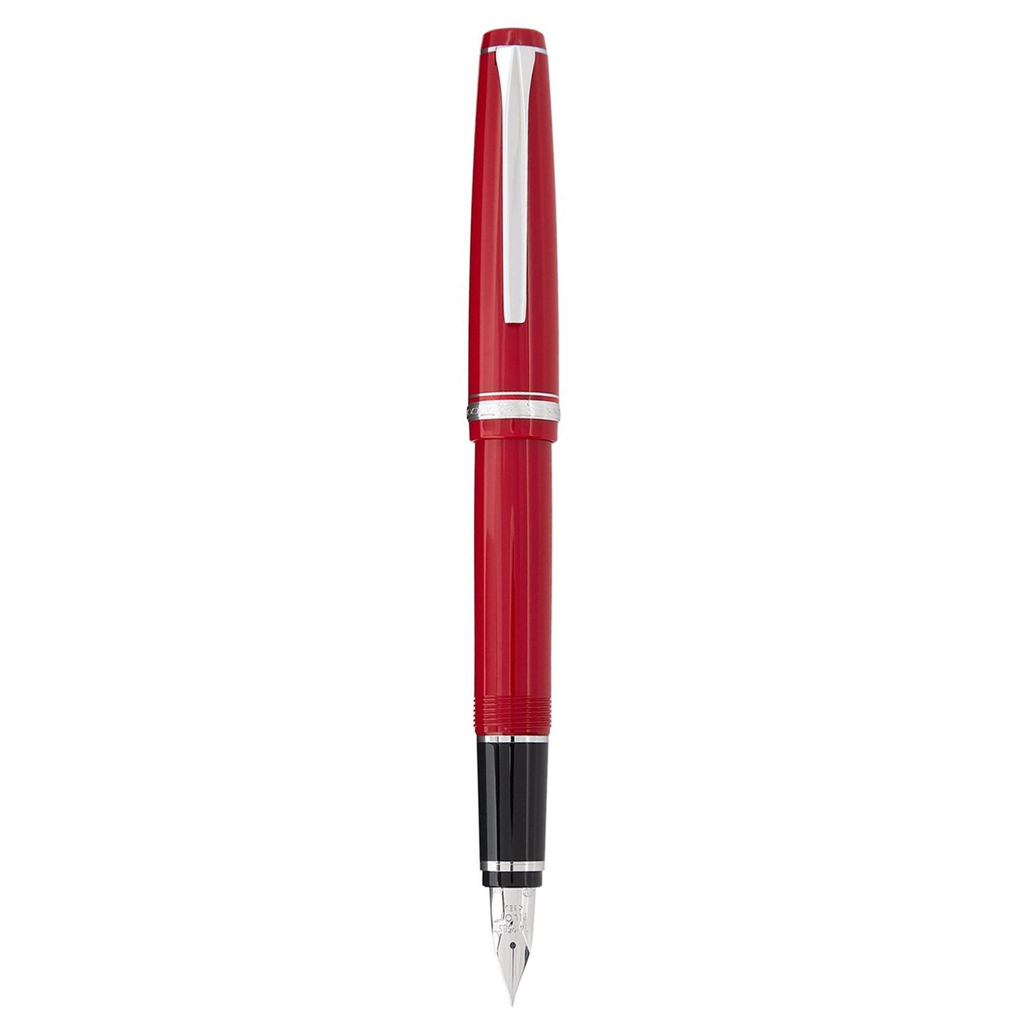 Pilot Falcon Resin Red Crome Trims Fountain Pen