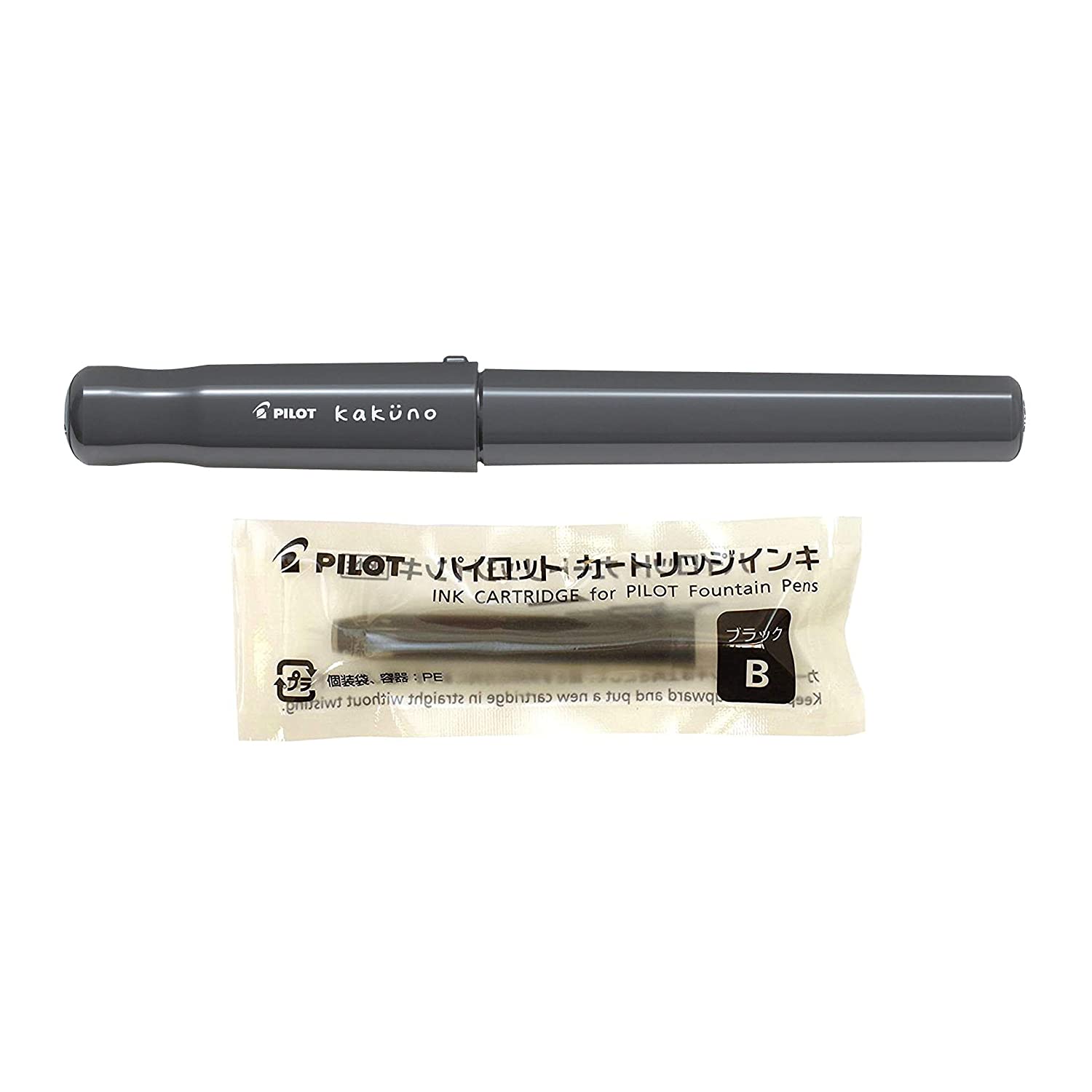 Pilot Kakuno Grey Fountain Pen