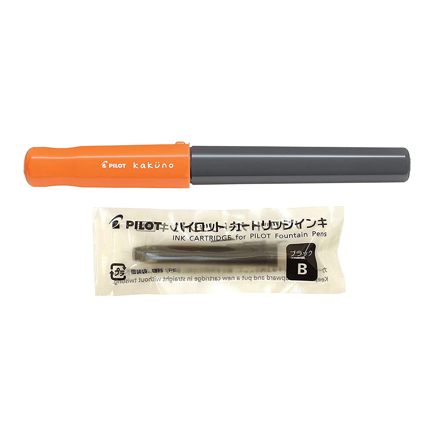 Pilot Kakuno Orange Fountain Pen