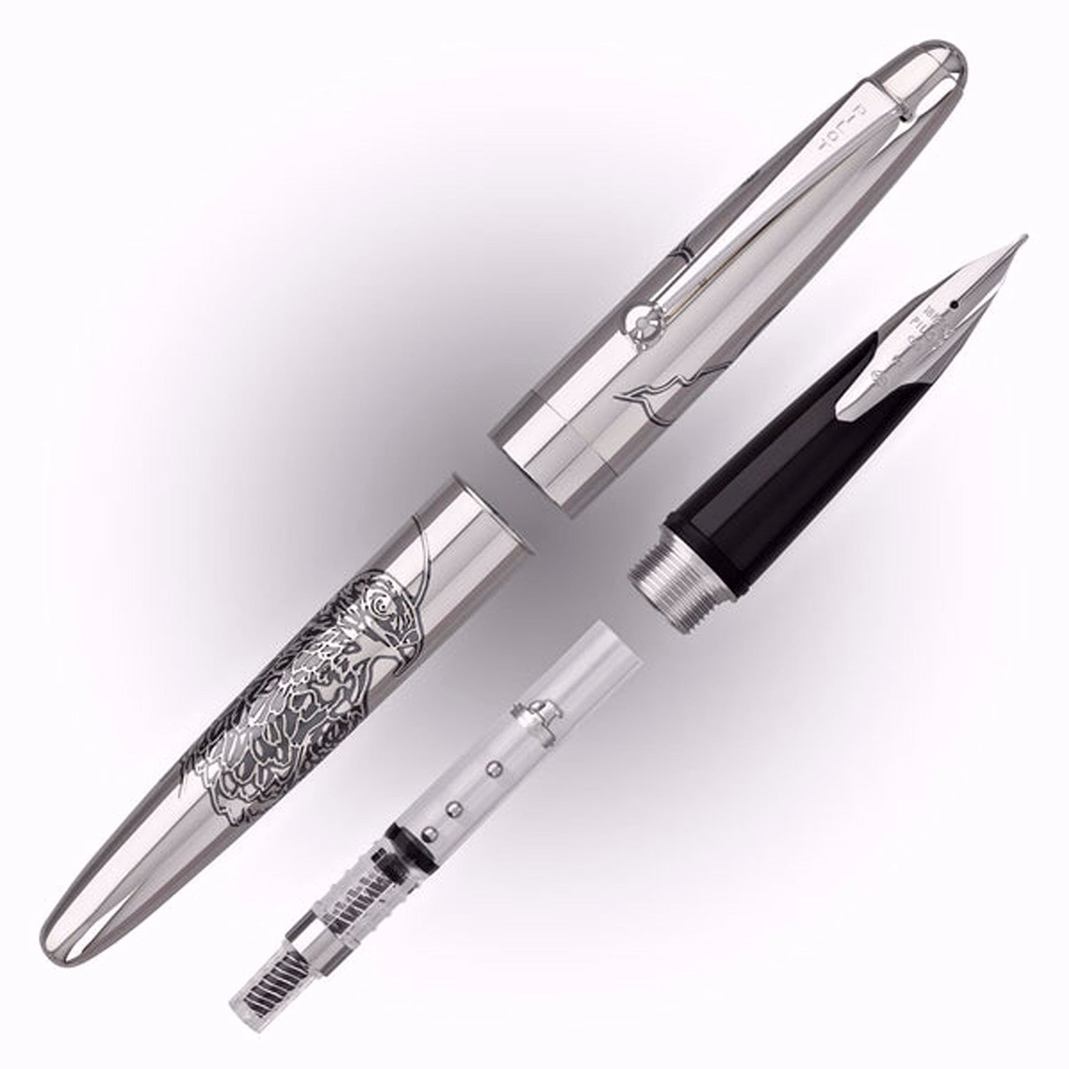 Pilot Sterling Silver Hawk CT Fountain Pen