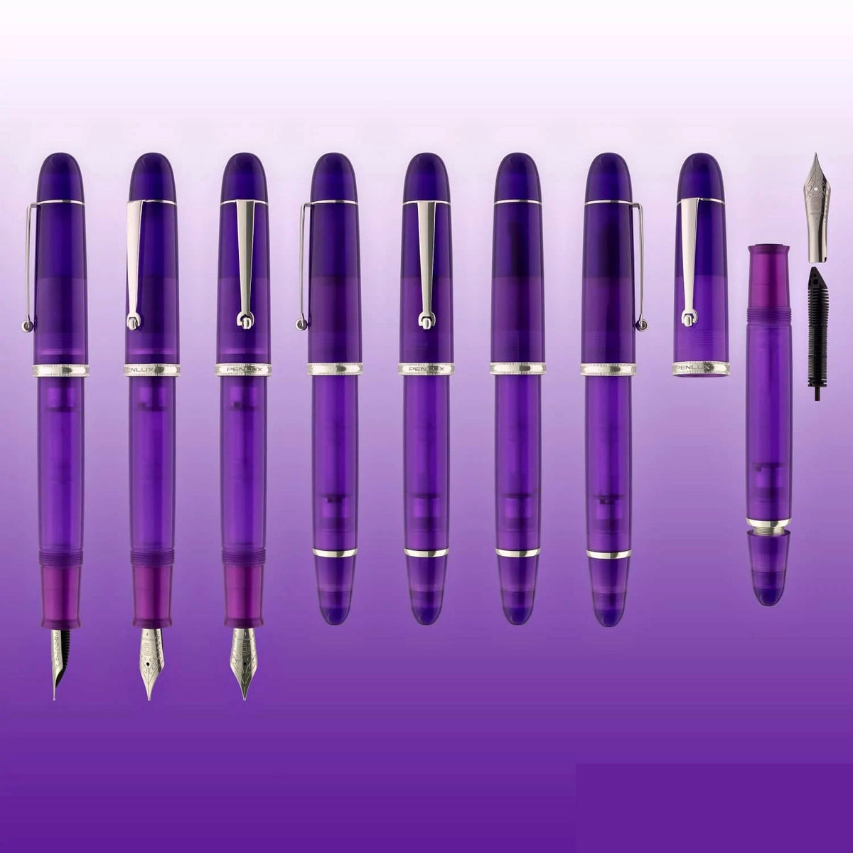 Penlux Masterpiece Grande Great Natural Aurora Australis CT Fountain Pen