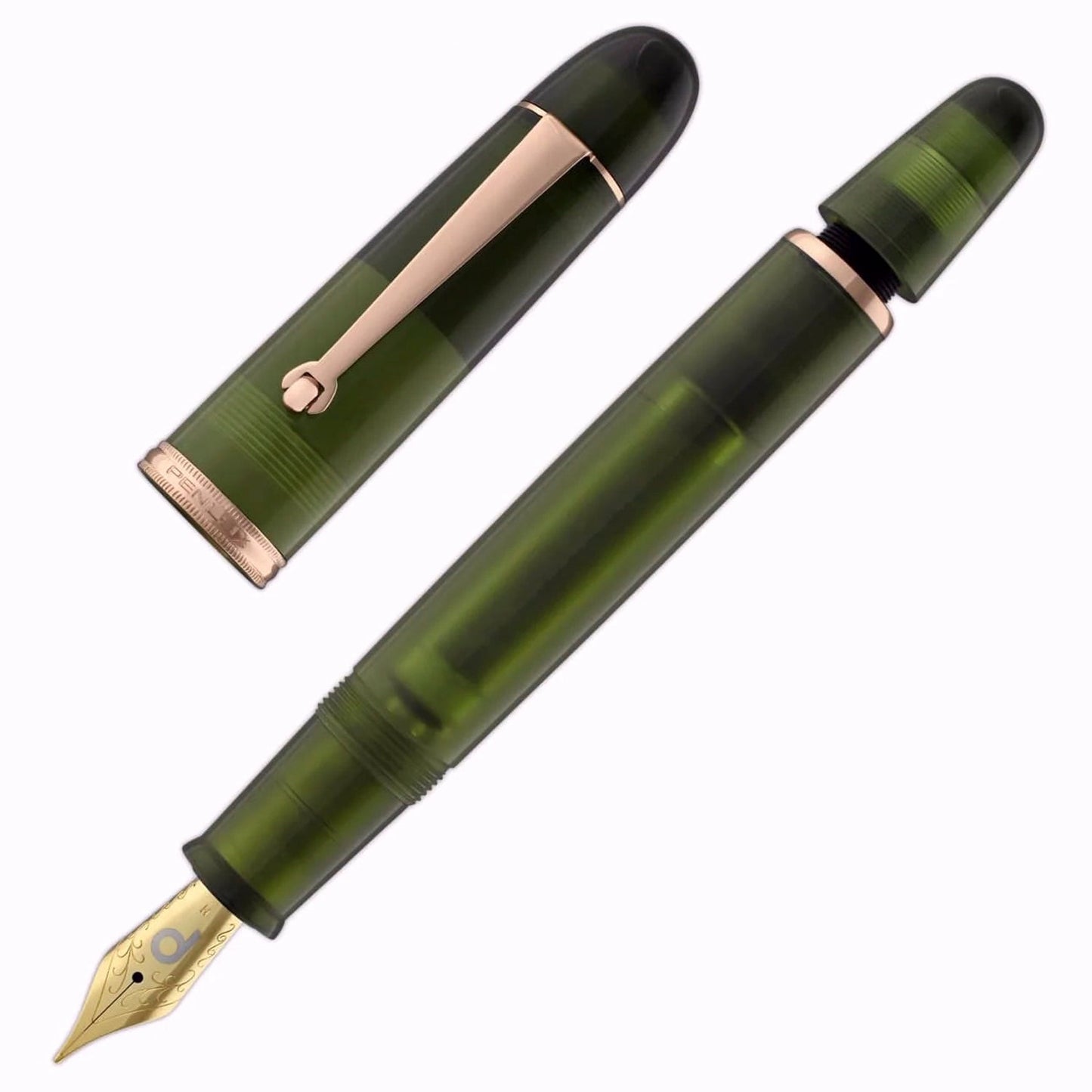 Penlux Masterpiece Grande Great Natural Rain Forest GT Fountain Pen