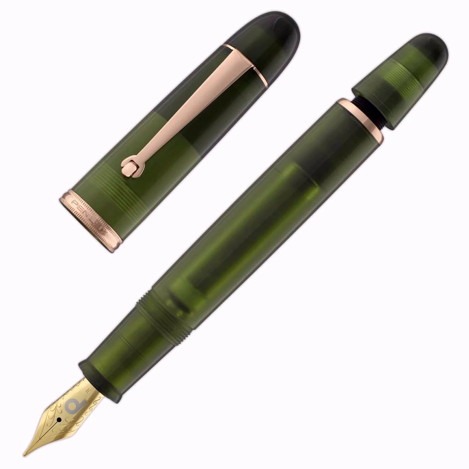 Penlux Masterpiece Grande Great Natural Rain Forest GT Fountain Pen