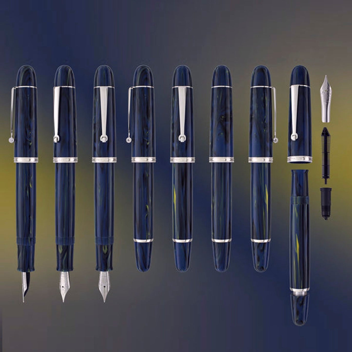 Penlux Masterpiece Grande Great Natural Starry Night CT Fountain Pen