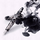 Penlux Masterpiece Grande Koi Black/White CT Fountain Pen
