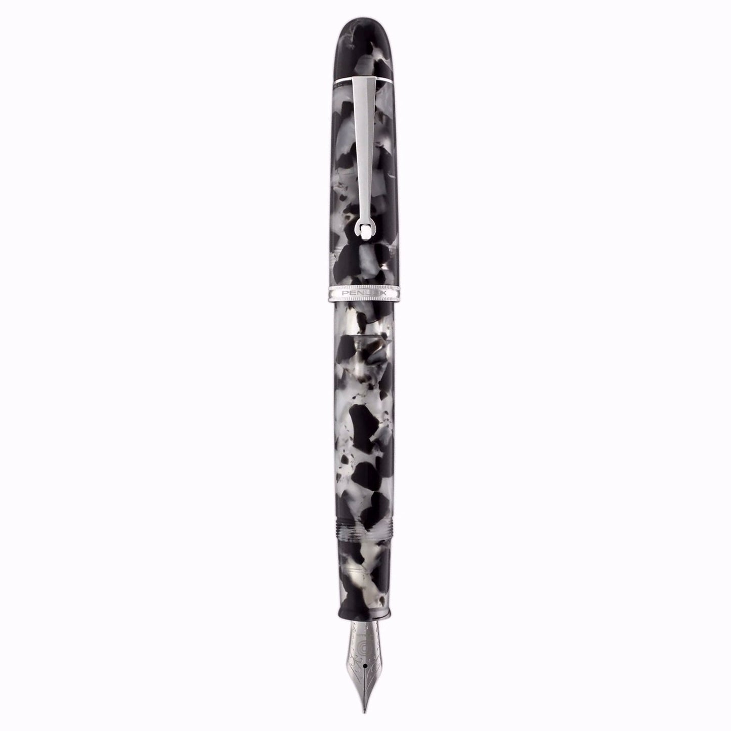 Penlux Masterpiece Grande Koi Black/White CT Fountain Pen