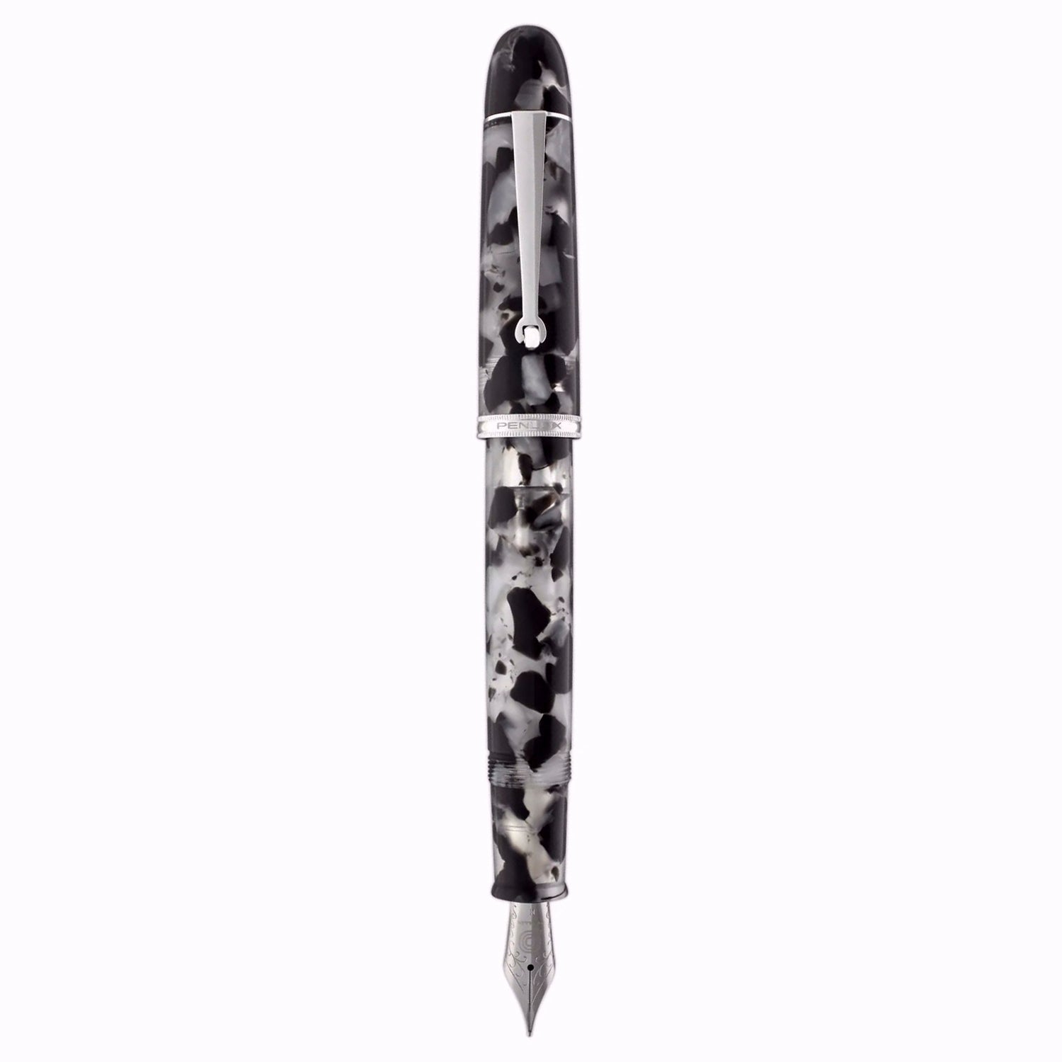 Penlux Masterpiece Grande Koi Black/White CT Fountain Pen