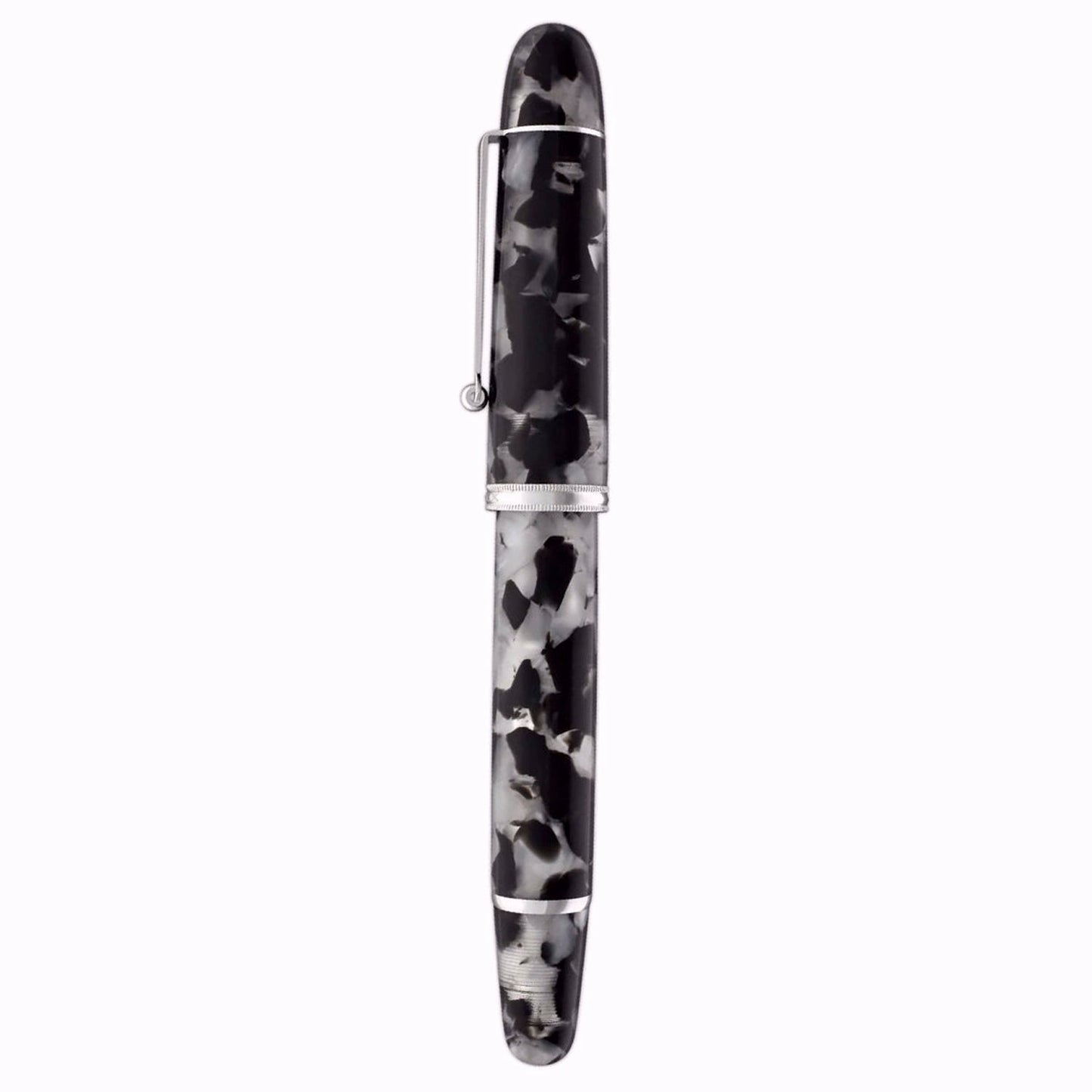 Penlux Masterpiece Grande Koi Black/White CT Fountain Pen