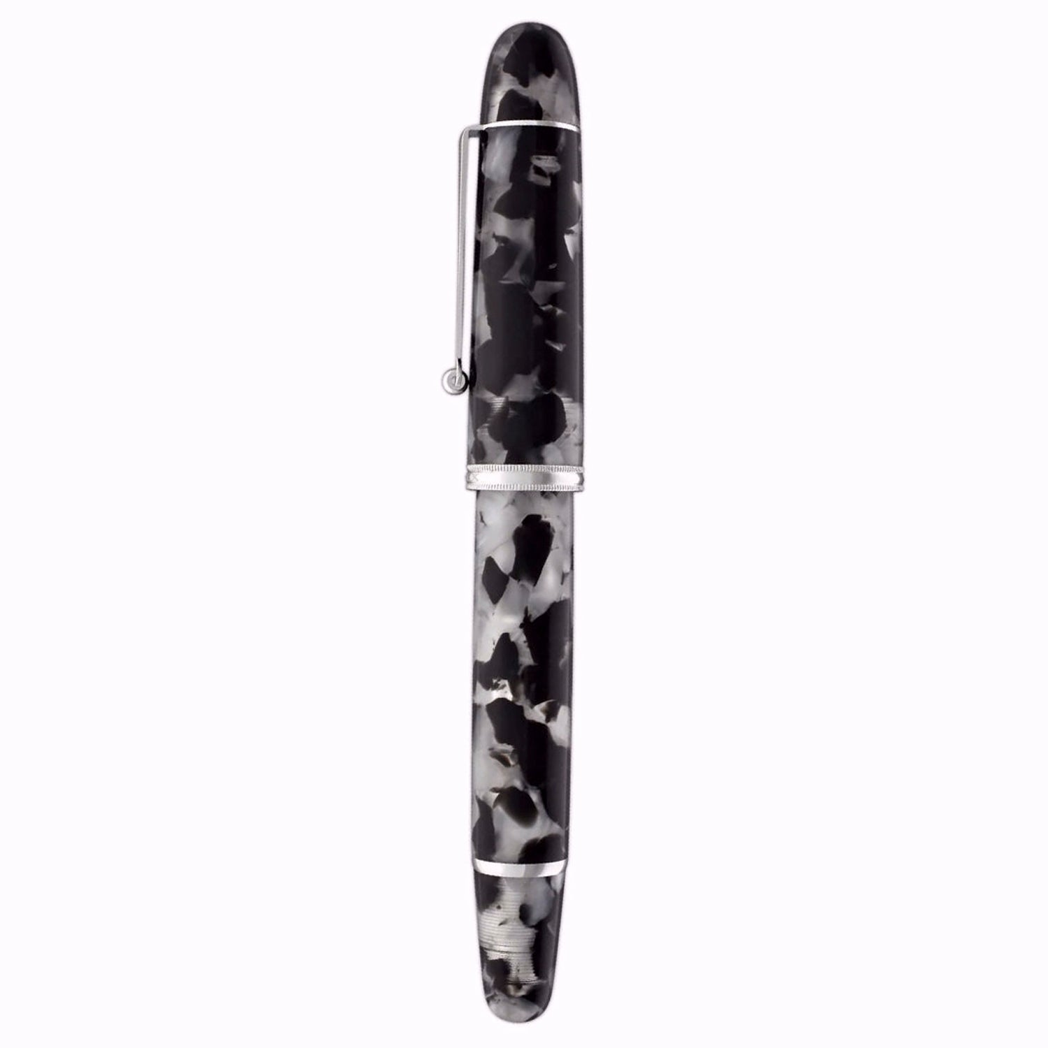 Penlux Masterpiece Grande Koi Black/White CT Fountain Pen