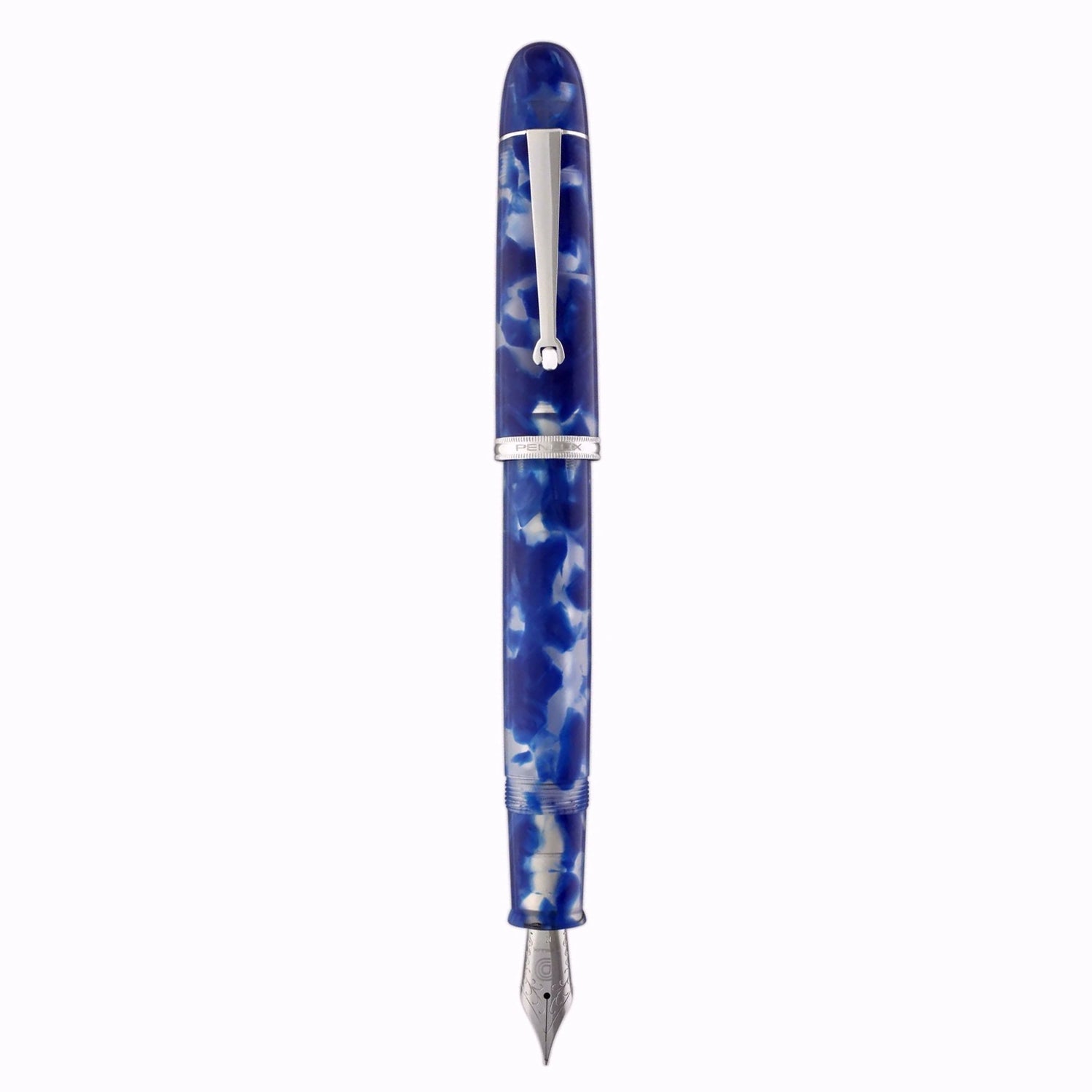 Penlux Masterpiece Grande Koi Blue/White CT Fountain Pen