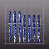 Penlux Masterpiece Grande Koi Blue/White CT Fountain Pen