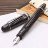 Penlux Masterpiece Grande Wave Black CT Fountain Pen