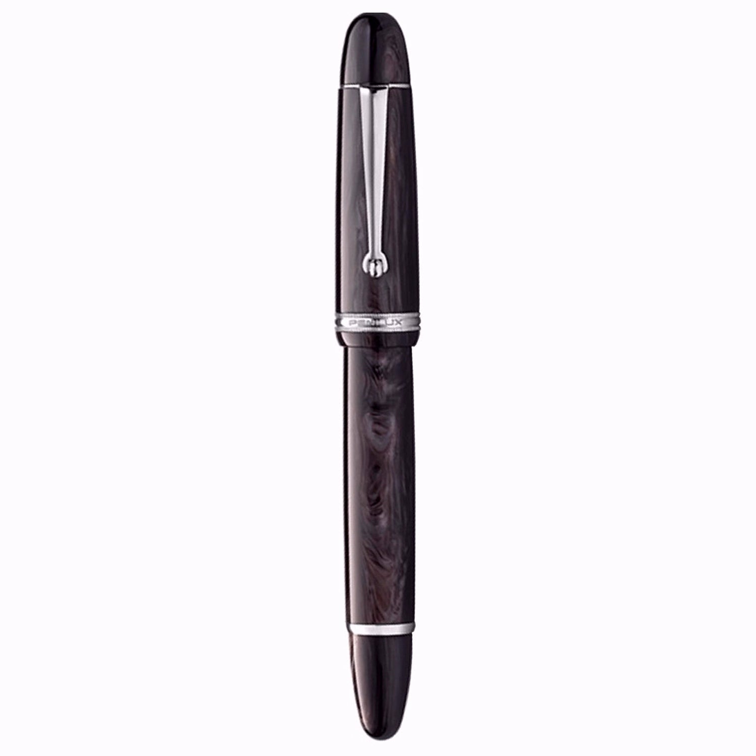 Penlux Masterpiece Grande Wave Black CT Fountain Pen