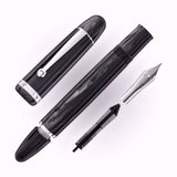 Penlux Masterpiece Grande Wave Black CT Fountain Pen
