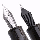 Penlux Masterpiece Grande Wave Black CT Fountain Pen