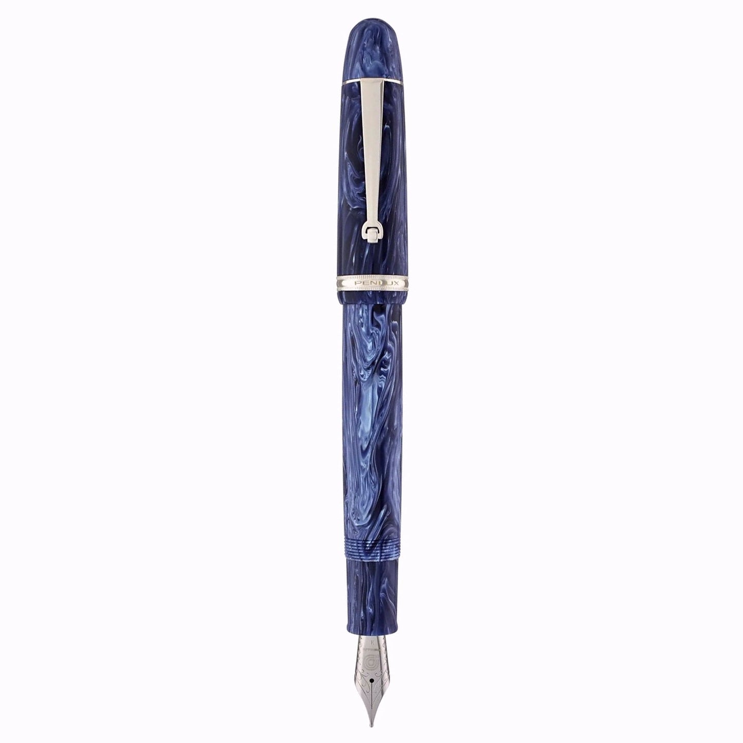 Penlux Masterpiece Grande Wave Blue CT Fountain Pen