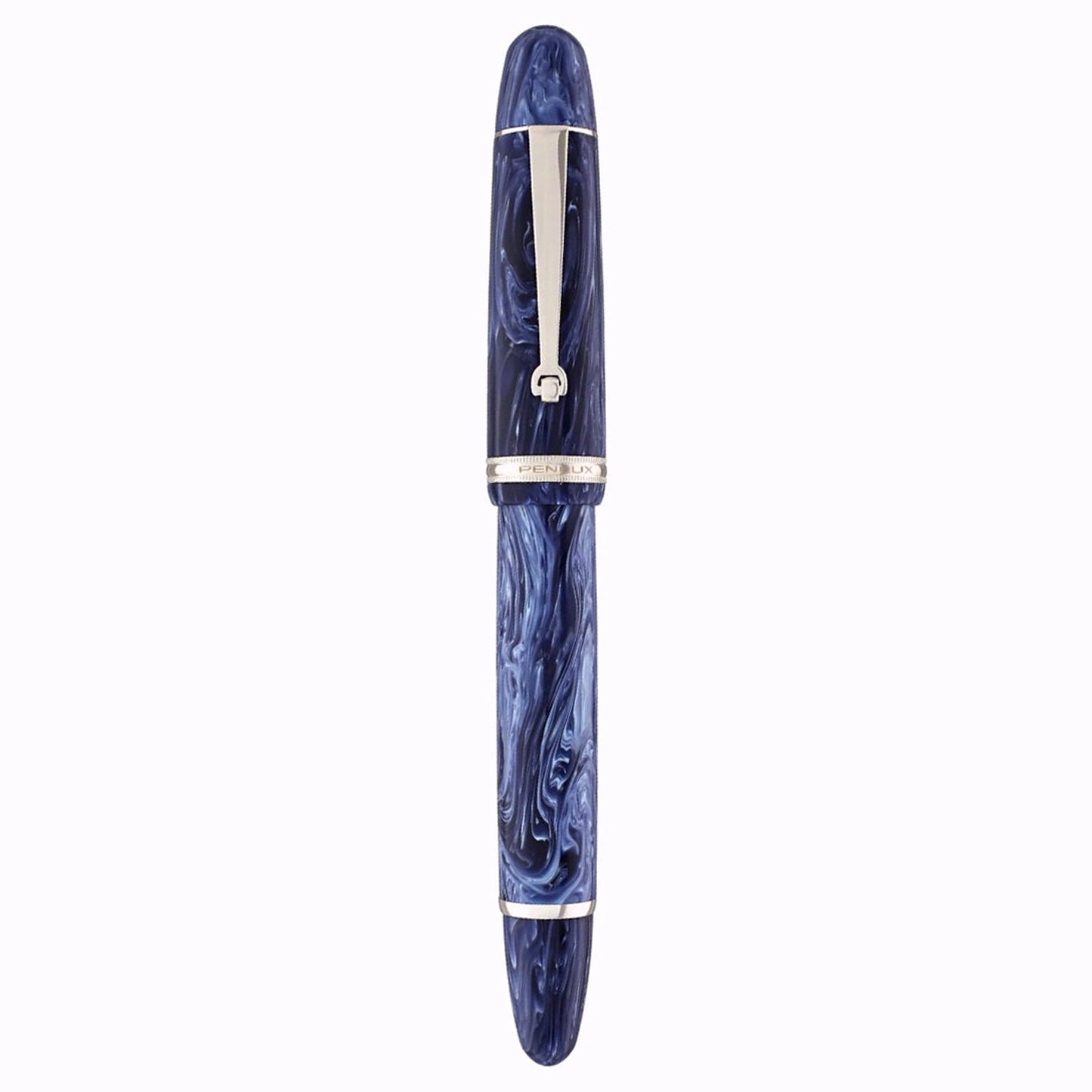 Penlux Masterpiece Grande Wave Blue CT Fountain Pen