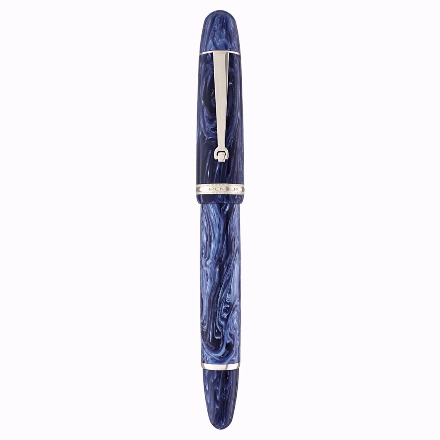 Penlux Masterpiece Grande Wave Blue CT Fountain Pen