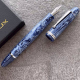 Penlux Masterpiece Grande Wave Blue CT Fountain Pen
