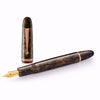 Penlux Masterpiece Grande Wave Brown GT Fountain Pen