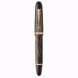 Penlux Masterpiece Grande Wave Brown GT Fountain Pen