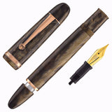 Penlux Masterpiece Grande Wave Brown GT Fountain Pen