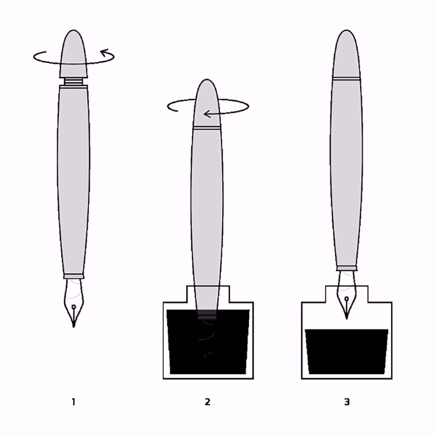 Penlux Masterpiece Grande Blue Swirl CT Fountain Pen