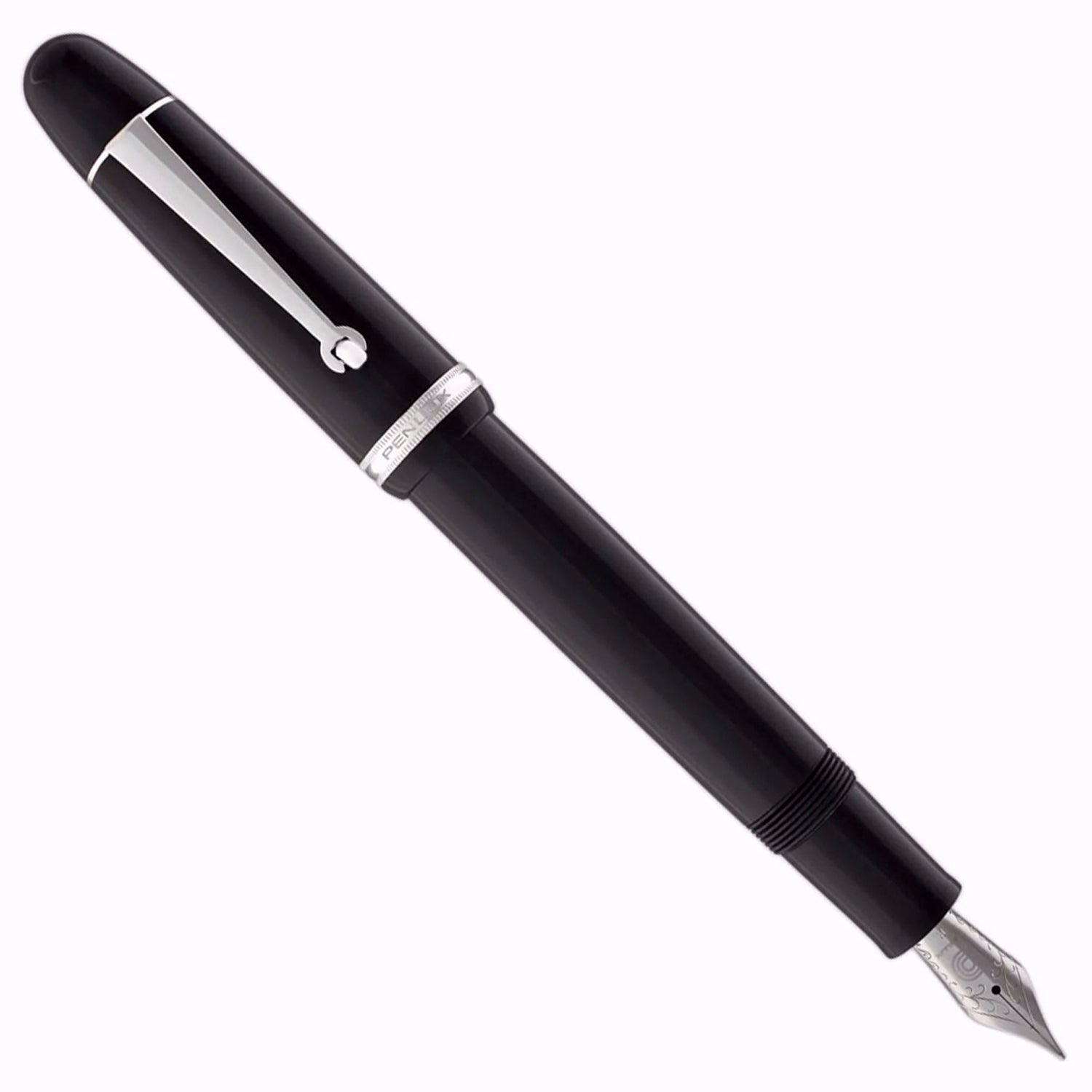 Penlux Masterpiece Grande Black CT Fountain Pen