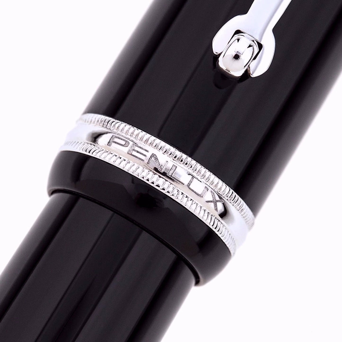 Penlux Masterpiece Grande Black CT Fountain Pen