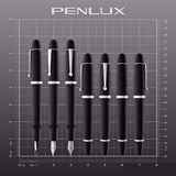 Penlux Masterpiece Grande Black CT Fountain Pen
