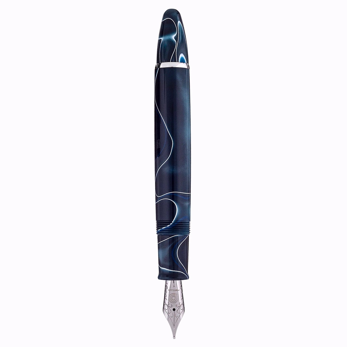 Penlux Masterpiece Grande Blue Swirl CT Fountain Pen