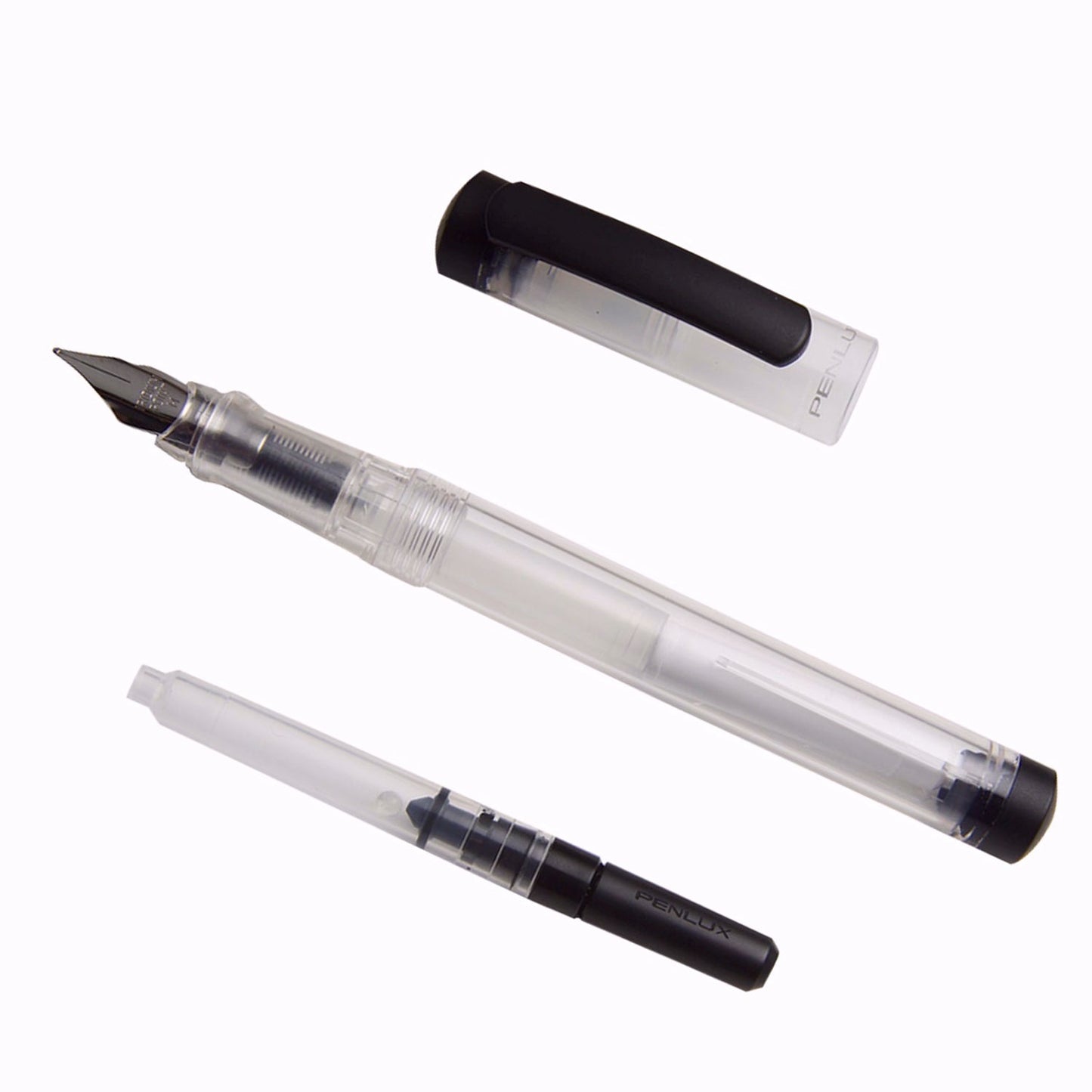 Penlux Junior Clear/Black Fountain Pen