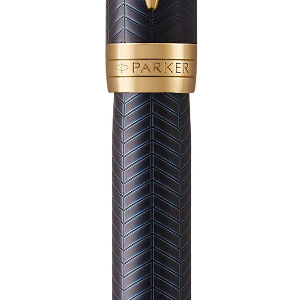 Parker Premium Duofold Prestige Blue Chevron GT Fountain Pen