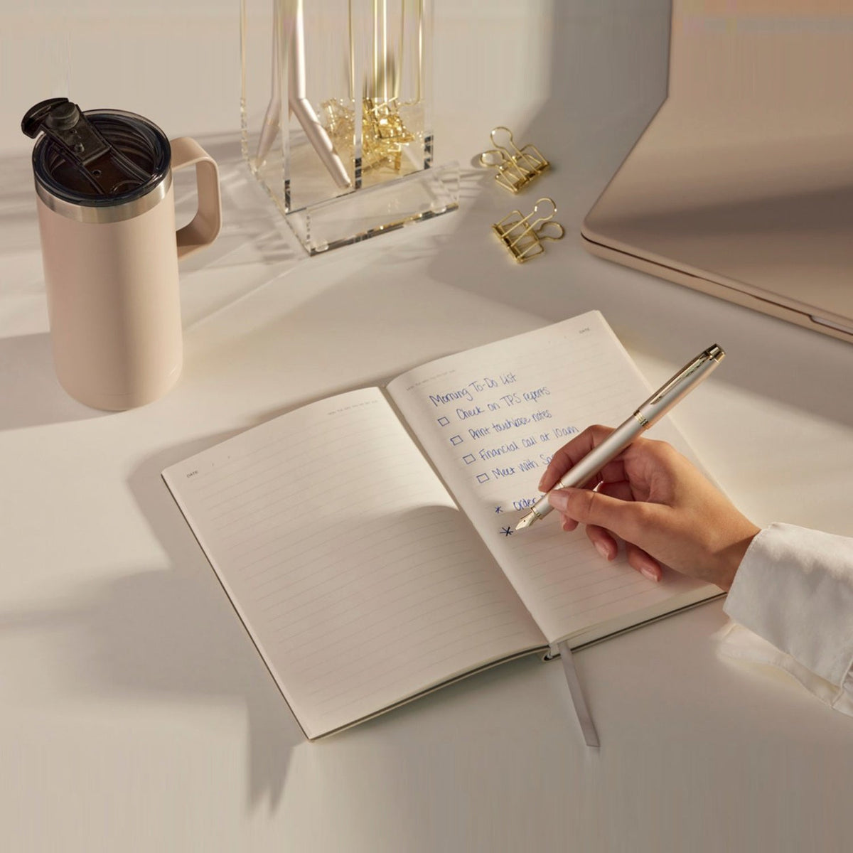 Parker Premium IM Monochrome Champagne GT Fountain Pen