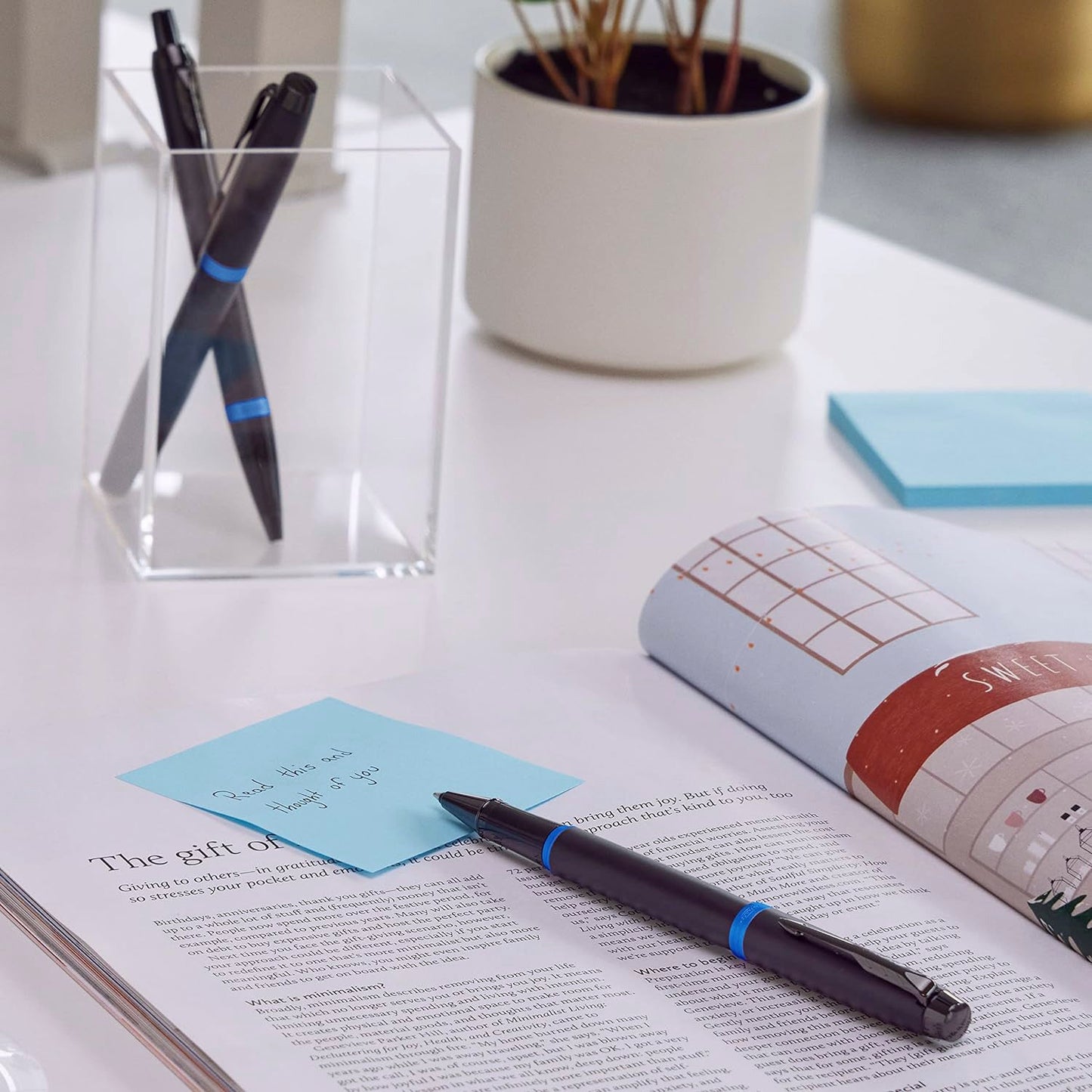 Parker Premium IM Marin Blue Roller Ball Pen 9000034638