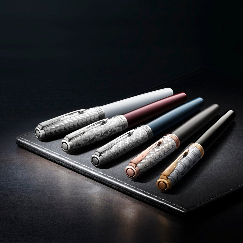Parker Premium Sonnet Metal & Blue Lacquer CT Fountain Pen
