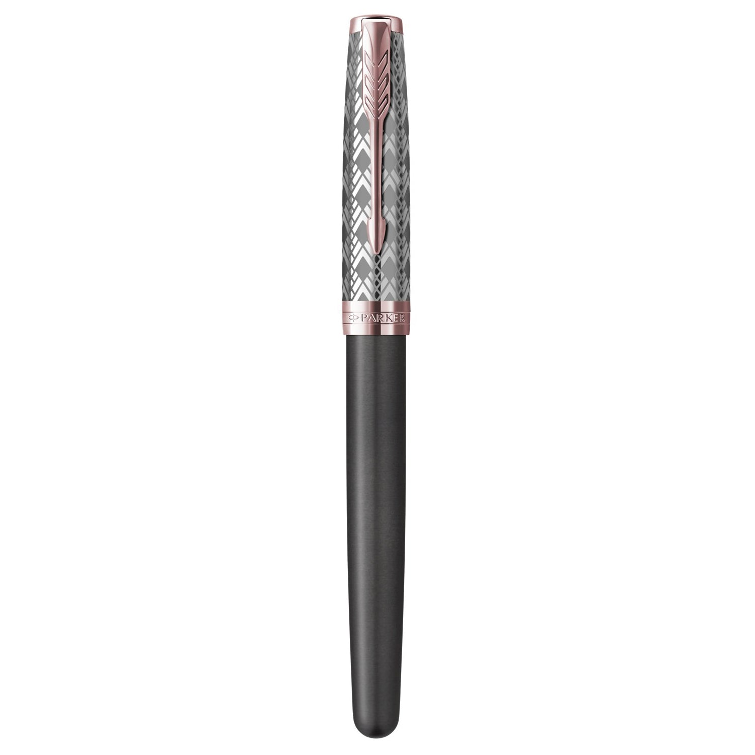 Parker Premium Sonnet Metal & Grey Lacquer CT Fountain Pen