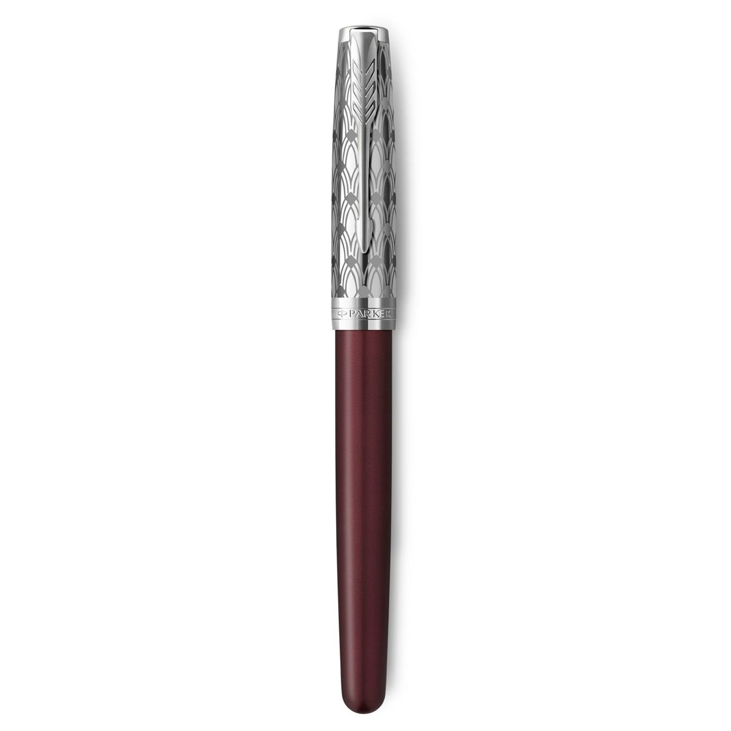 Parker Premium Sonnet Metal & Red Lacquer CT Fountain Pen