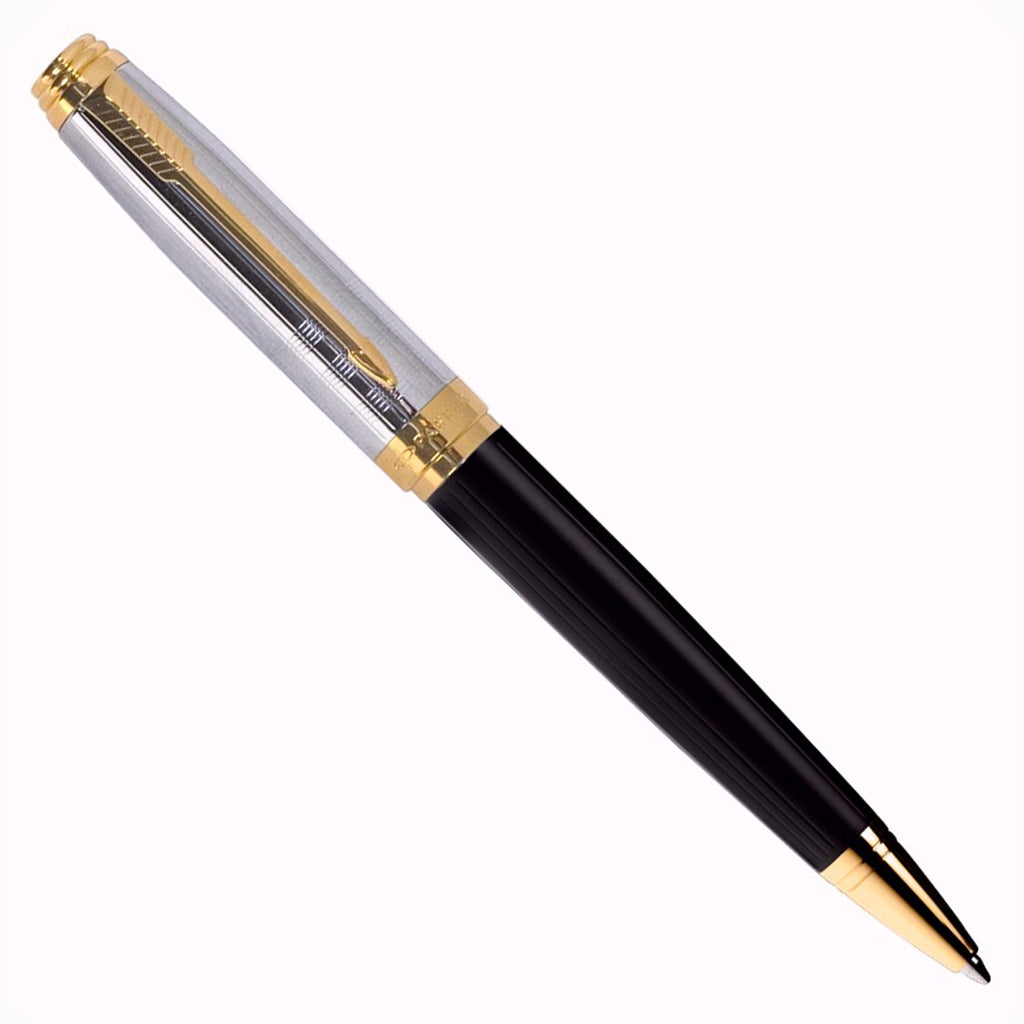 L.G.B ルグランブルー Black Parker Parker 51 Fountain Pen | Midnight Blue Barrel with Chrome