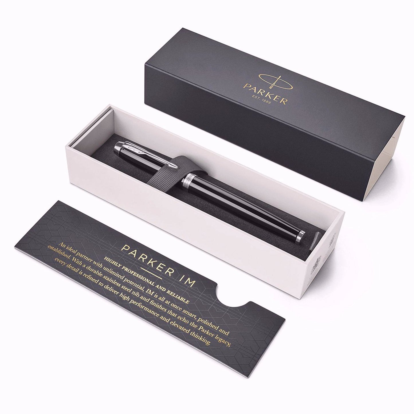 Parker IM Metal Black CT Roller Ball Pen 9000025981